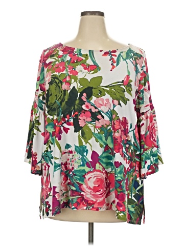 Karen Kane 3/4 Sleeve Blouse (view 1)