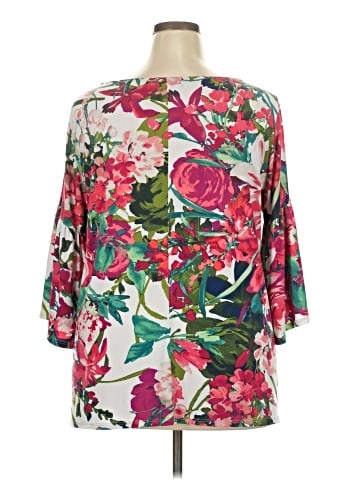 Karen Kane 3/4 Sleeve Blouse (view 2)