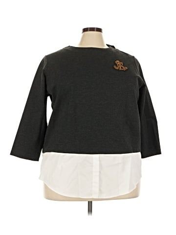Lauren by Ralph Lauren 3/4 Sleeve Top (view 1)