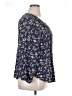 Chaps Blue 3/4 Sleeve Blouse Size XL - photo 4