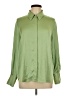 MNG 100% Polyester Solid Green Long Sleeve Blouse Size 10 - photo 1