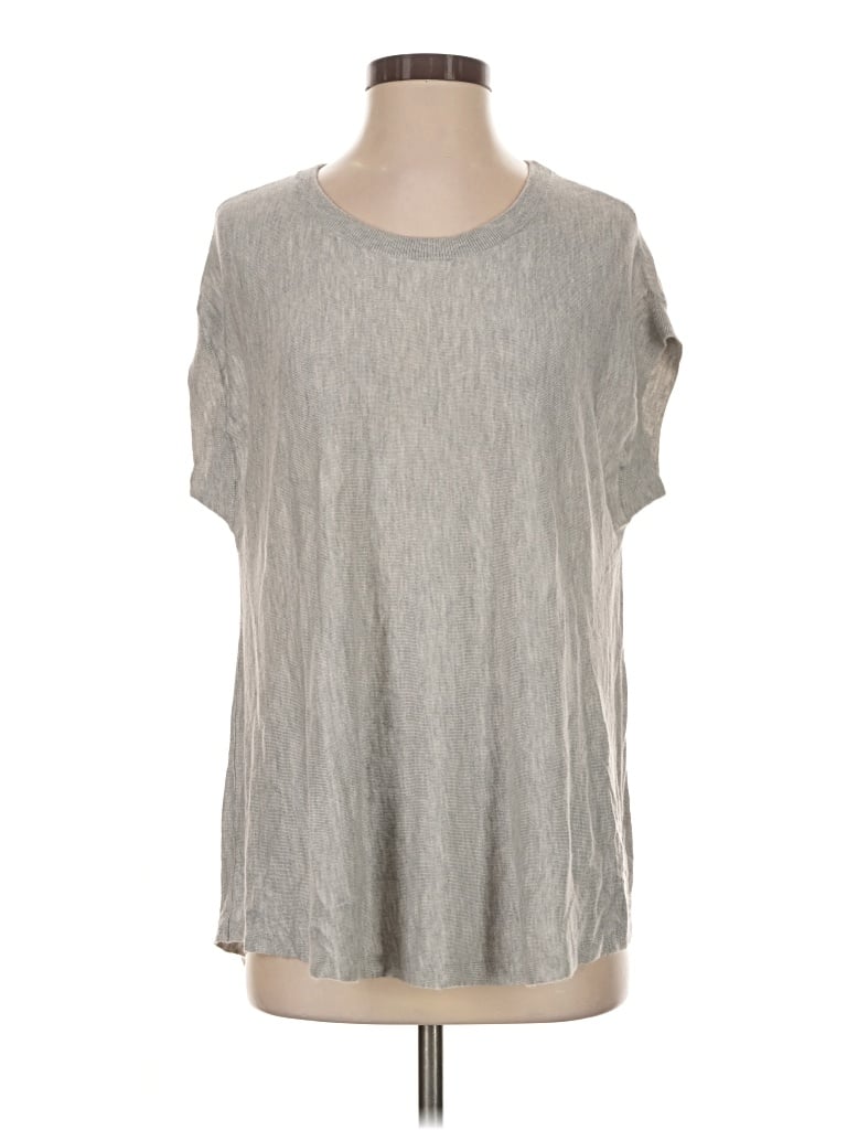 Pre-owned Repeat Cashmere Cardigan Sweater In Silver
