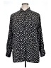 Ellen Tracy 100% Polyester Polka Dots Black Long Sleeve Blouse Size XL - photo 1