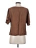 Shein Brown Short Sleeve Blouse Size S - photo 2