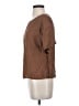 Shein Brown Short Sleeve Blouse Size S - photo 5