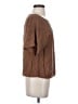 Shein Brown Short Sleeve Blouse Size S - photo 4
