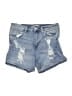 Almost Famous Blue Denim Shorts Size 7 - photo 1