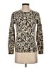 Haute Hippie 100% Wool Animal Print Ivory Wool Pullover Sweater Size XS - photo 1