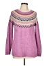 Christopher & Banks Chevron-herringbone Purple Pullover Sweater Size L - photo 1