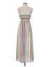 Soprano 100% Polyester Stripes White Casual Dress Size S - photo 2