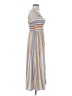 Soprano 100% Polyester Stripes White Casual Dress Size S - photo 4