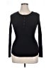 Splendid Black Long Sleeve Henley Size XL - photo 1