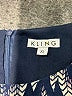 Kling 100% Polyester Graphic Blue Casual Dress Size XL - photo 4