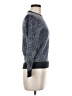 Cremieux 100% Merino Extra Fine Wool Paisley Blue Wool Pullover Sweater Size M - photo 4