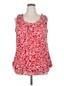 DressBarn 100% Polyester Red Sleeveless Blouse Size 18 - photo 1