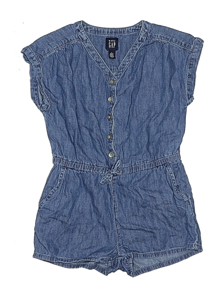 Pre-owned Baby Gap Kids' Overalls In Blue