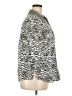 Allison Daley 100% Cotton Animal Print Silver 3/4 Sleeve Button-Down Shirt Size 18 - photo 4