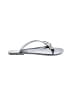Wild Diva Silver Flip Flops Size 7 - photo 1