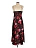 Halston 100% Polyester Floral Black Casual Dress Size M - photo 2