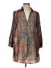 Zara Basic 100% Polyester Paisley Teal Casual Dress Size L - photo 1