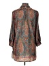 Zara Basic 100% Polyester Paisley Teal Casual Dress Size L - photo 2