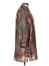 Zara Basic 100% Polyester Paisley Teal Casual Dress Size L - photo 4