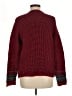 Woolrich 100% Cotton Houndstooth Red Cardigan Size L - photo 2