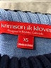 Krimson Klover Color Block Blue Turtleneck Sweater Size XS - photo 7