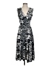 Papillon 100% Polyester Paisley Gray Cocktail Dress Size S - photo 1