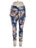 Torrid Active Floral Blue Casual Pants Size 2X Plus (2) - photo 1