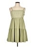 Blue Rain 100% Polyester Solid Green Casual Dress Size L - photo 1