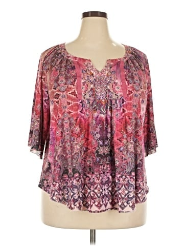 One World Short Sleeve Blouse (view 1)