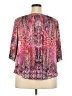 One World 100% Polyester Pink Short Sleeve Blouse Size 2X - photo 2