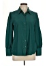 UNTUCKit 100% Polyester Green Long Sleeve Blouse Size 10 - photo 1