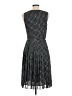 Halogen Polka Dots Gray Casual Dress Size 10 - photo 2