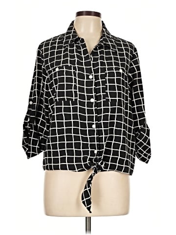 Ellen Tracy 3/4 Sleeve Button-Down Shirt (view 1)