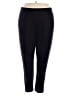 Intempo Solid Black Active Pants Size 2X - photo 1