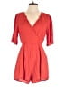 Jun & Ivy Solid Red Romper Size M - photo 1