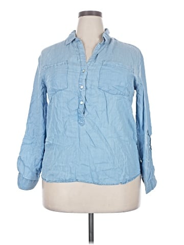 Jachs Girlfriend Long Sleeve Button-Down Shirt (view 1)