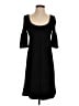 Cache Solid Black Casual Dress Size S - photo 1