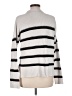Laundry by Shelli Segal Stripes Silver Pullover Sweater Size M - photo 2