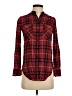 Vince. Plaid Red Long Sleeve Button-Down Shirt Size 00 - photo 1