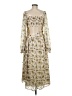 Francesca's 100% Polyester Ivory Casual Dress Size M - photo 2
