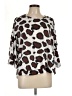Umgee 100% Polyester Animal Print Brown 3/4 Sleeve Blouse Size L - photo 1