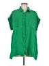 Adora 100% Cotton Green Short Sleeve Blouse Size M - photo 1