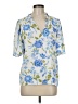 Sugarlips Floral Blue Short Sleeve Blouse Size M - photo 1