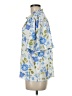 Sugarlips Floral Blue Short Sleeve Blouse Size M - photo 5