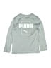 Puma 100% Polyester Silver Long Sleeve T-Shirt Size 7 - 8 - photo 1