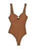 ASTR The Label Solid Brown Bodysuit Size XS - photo 1