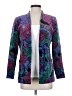 TanJay 100% Cotton Print Purple Blazer Size S - photo 1
